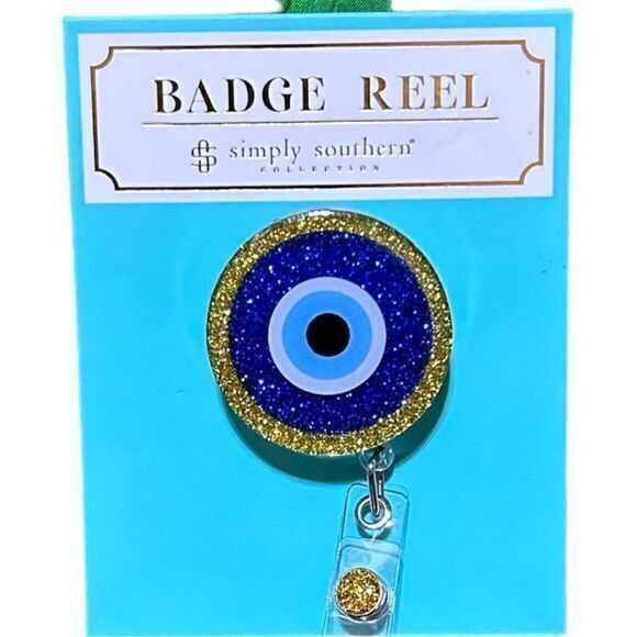 NWT Simply Southern Eye Ball Badge Reel - Picture 2 of 4